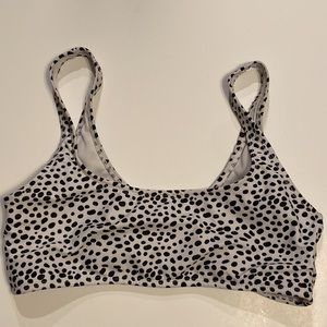 3/$30* Shein Small Bikini Top Off-White Tank Black PolkaDot Dalmatian spot look